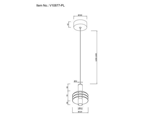 Подвесной светодиодный светильник Moderli Sylv V10877-PL, изображение 2