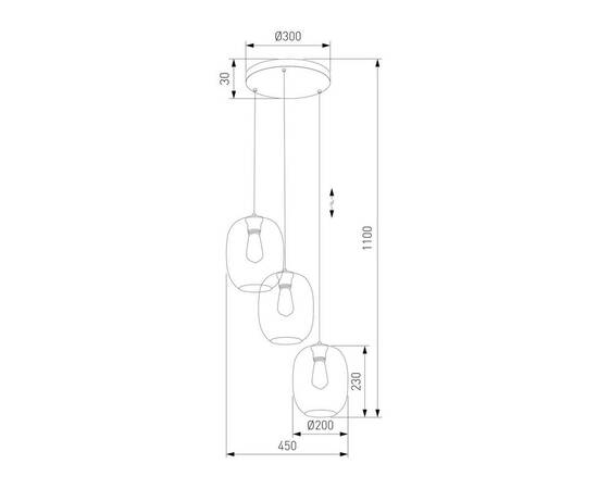 Подвесная люстра TK Lighting 5973 Elio, изображение 2