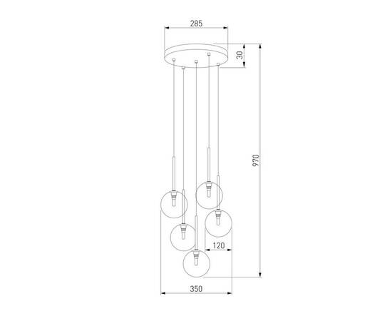 Подвесная люстра TK Lighting 5943 Nilos, изображение 2