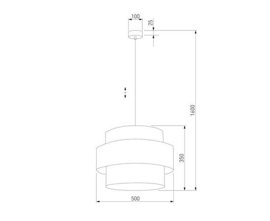 Подвесной светильник TK Lighting 5095 Calisto White, изображение 2
