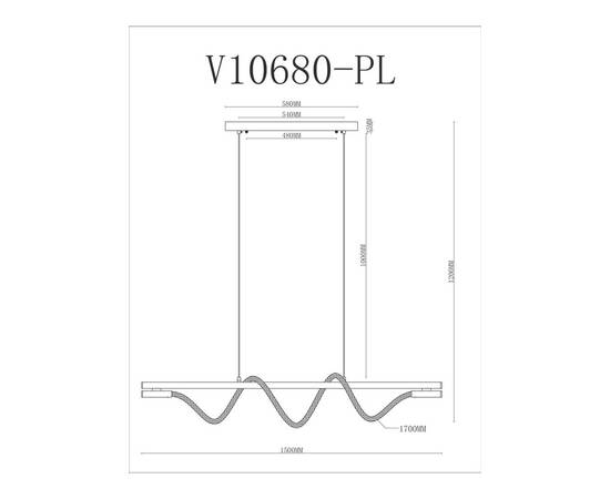 Подвесной светодиодный светильник Moderli True V10680-PL, изображение 2
