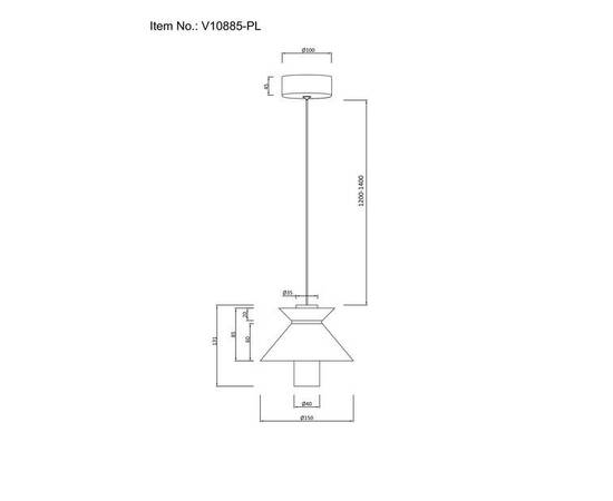 Подвесной светодиодный светильник Moderli Ori V10885-PL, изображение 2