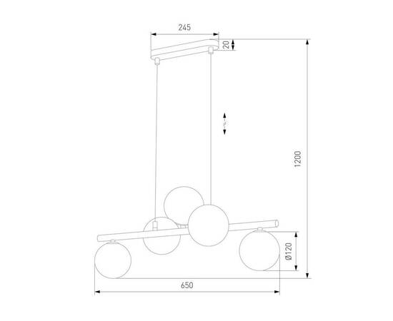 Подвесная люстра TK Lighting 6105 Estera, изображение 2
