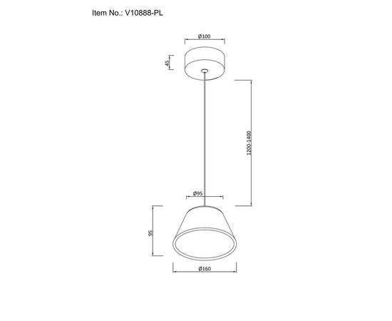 Подвесной светодиодный светильник Moderli Atla V10888-PL, изображение 2