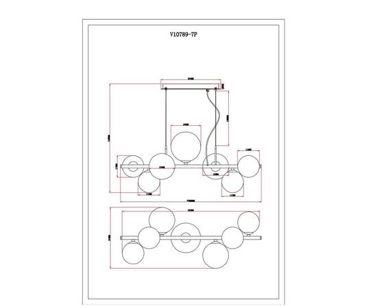 Подвесная люстра Moderli Molly V10789-7P, изображение 2