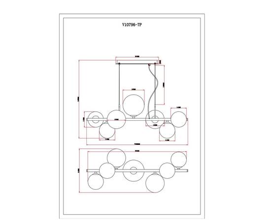 Подвесная люстра Moderli Molly V10796-7P, изображение 2