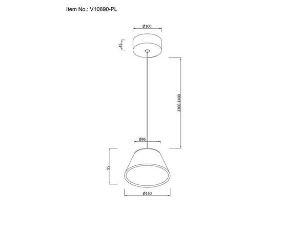 Подвесной светодиодный светильник Moderli Atla V10890-PL, изображение 2