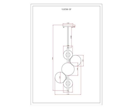 Подвесная люстра Moderli Molly V10788-5P, изображение 2