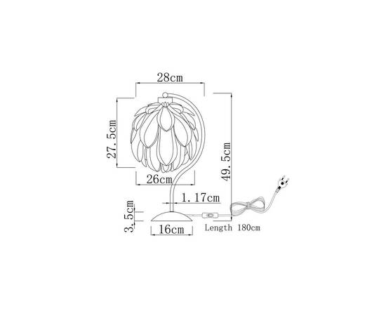Настольная лампа Moderli Flake V11012-T, изображение 2