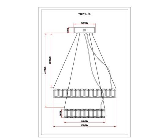 Подвесной светодионый светильник Moderli Asti V10735-PL, изображение 2