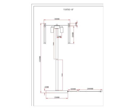 Торшер Moderli Levi V10763-4F, изображение 2