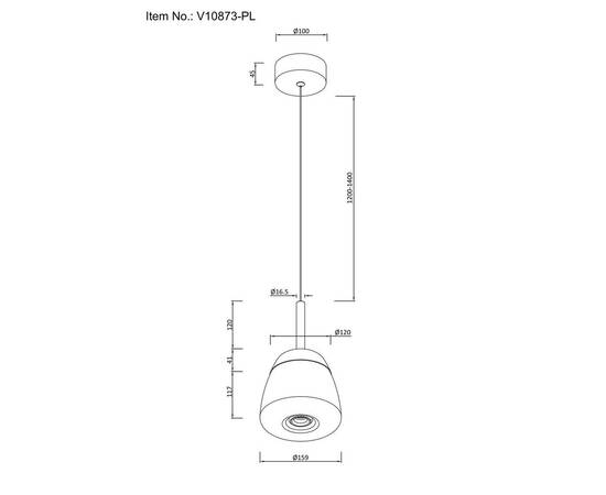 Подвесной светодиодный светильник Moderli Eir V10873-PL, изображение 2