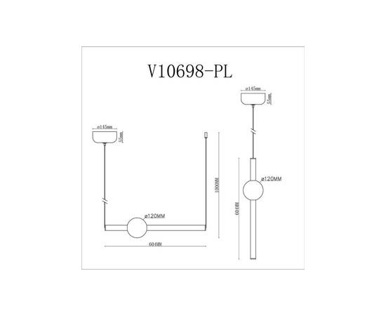 Подвесной светодиодный светильник Moderli Eclipse V10698-PL, изображение 2