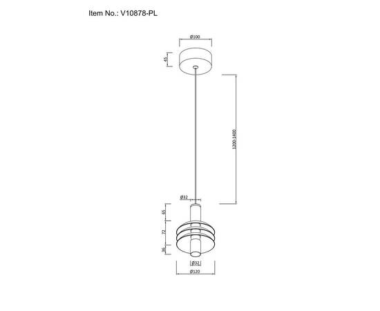 Подвесной светодиодный светильник Moderli Sylv V10878-PL, изображение 2