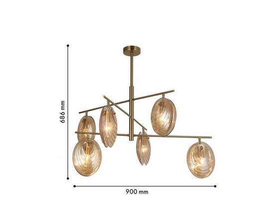 Подвесная люстра F-Promo Media 4485-6C, изображение 2