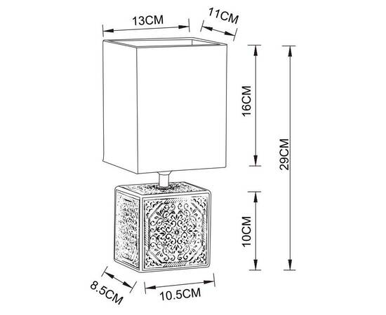Настольная лампа Arte Lamp Fiori A4429LT-1BA, изображение 4