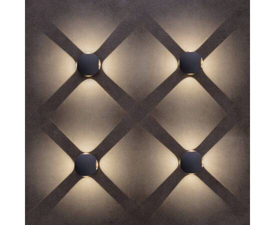 Уличный настенный светодиодный светильник Arte Lamp CONRAD A1544AL-4GY, изображение 2