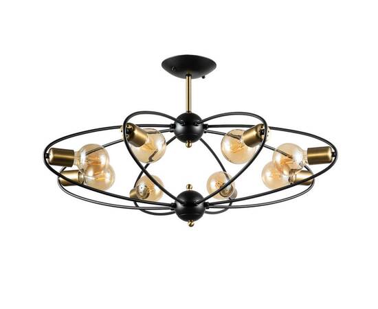 Потолочная люстра Arte Lamp Glasgow A1963PL-8BK