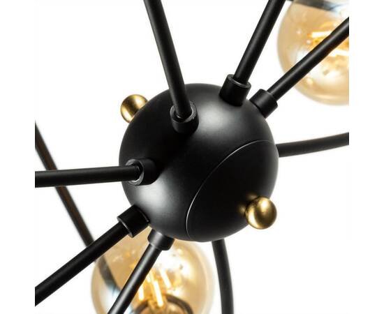 Потолочная люстра Arte Lamp Glasgow A1963PL-8BK, изображение 2