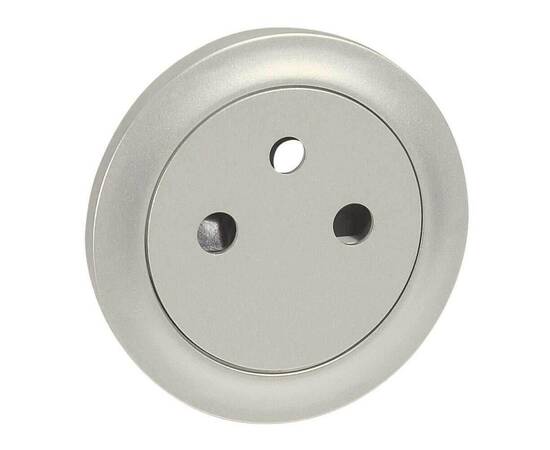 Лицевая панель Legrand Celiane розетки французского стандарта титановая 068411