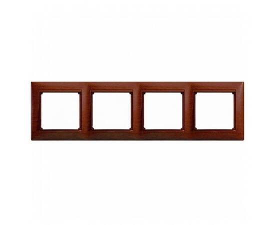 Рамка 4-постовая Legrand Valena тонированное дерево 770314