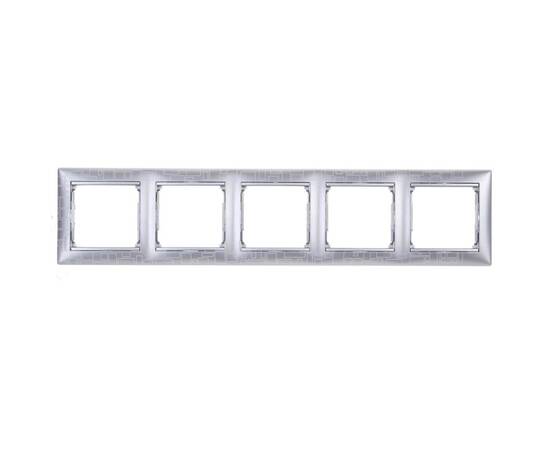 Рамка 5-постовая Legrand Valena алюминий модерн 770345