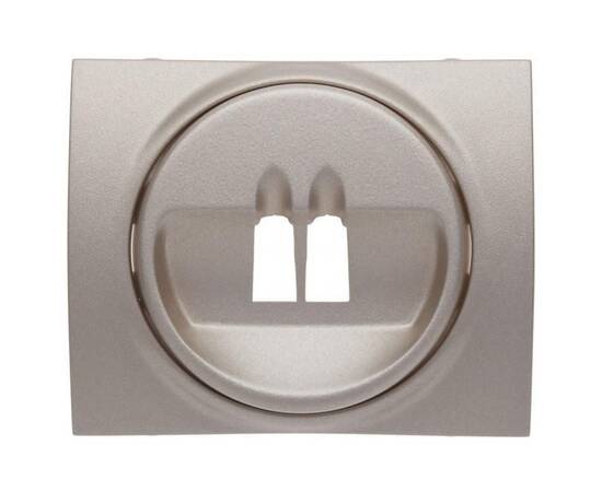 Лицевая панель Legrand Galea Life розетки акустических систем титановая 771400