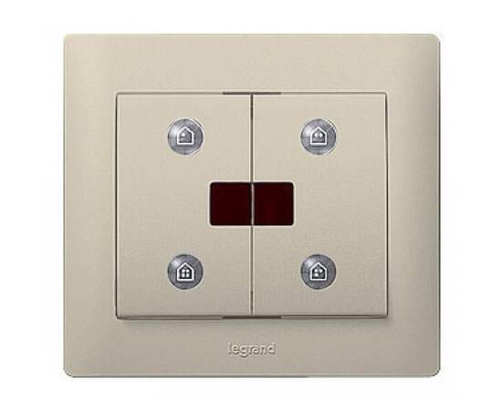 Лицевая панель Legrand Galea Life сценарного выключателя IN ONE титановая 771493
