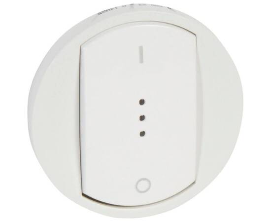 Лицевая панель Legrand Celiane выключателя одноклавишного с подсветкой белая 068023