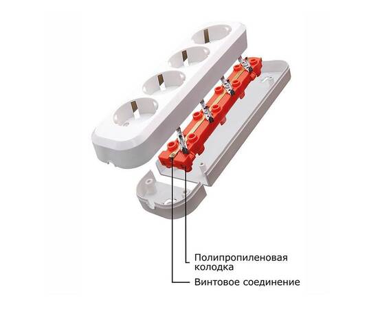 Колодка Feron Stekker 4гн с/з PST1641020 39012, изображение 3