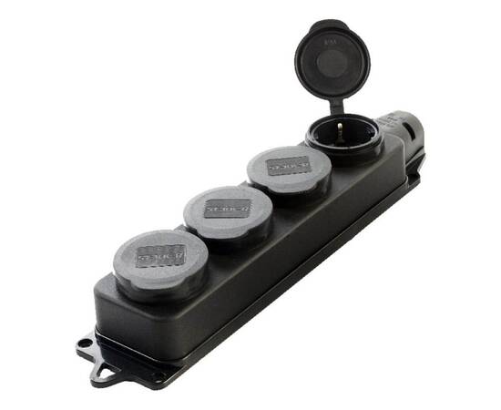 Колодка Feron Stekker 4гн с/з с крышкой RST162444 39019