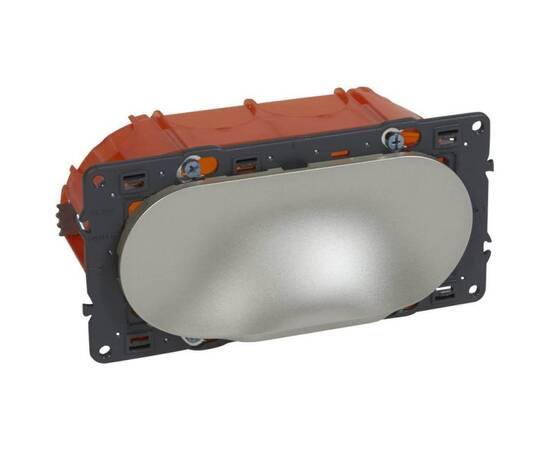 Комплект для подключения плазменных и ЖК телевизоров Legrand Celiane титановая 068500