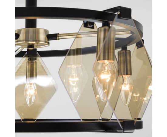 Потолочная люстра Eurosvet Aragon 60116/5 черный, изображение 6