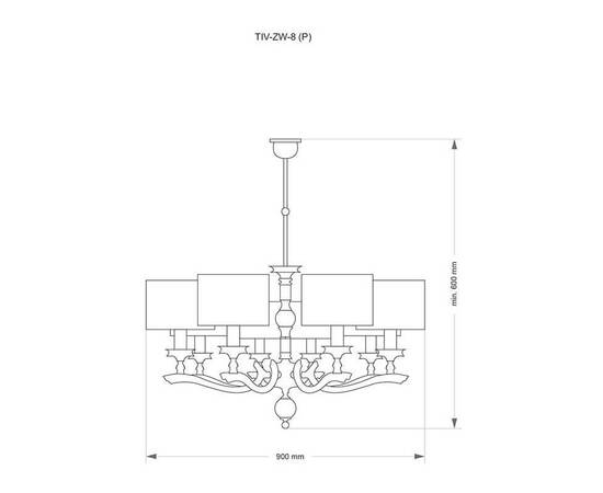 Подвесная люстра Kutek Mood Tivoli TIV-ZW-6 (N), изображение 2
