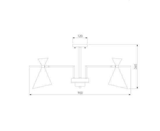 Люстра на штанге Eurosvet 70114/8 белый Smart a047643, изображение 3