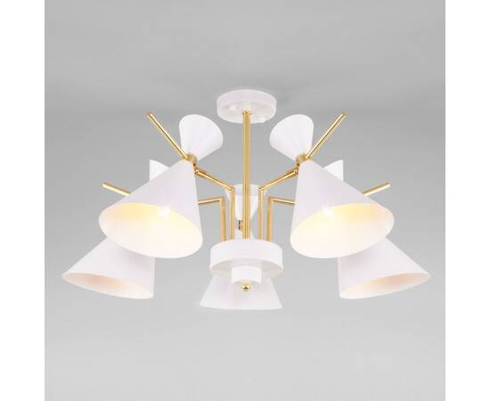 Люстра на штанге Eurosvet 70114/5 белый Smart a047641