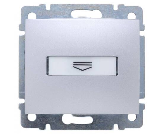 Выключатель карточный Legrand Valena с выдержкой времени и подсветкой алюминий 770234