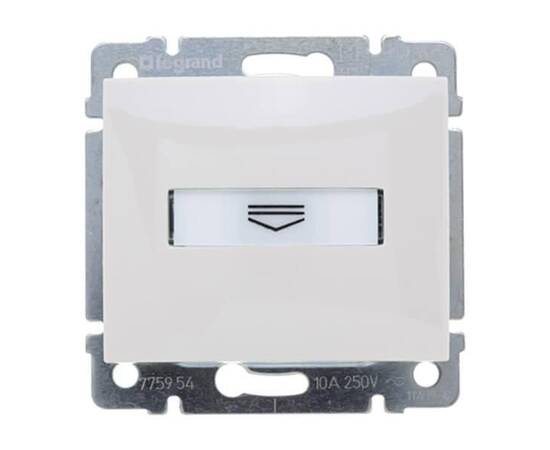Выключатель карточный Legrand Valena с выдержкой времени и подсветкой белый 774234