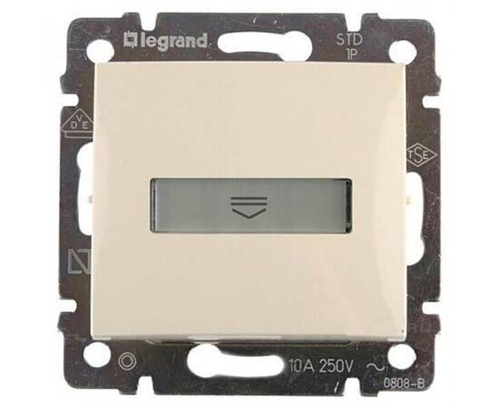 Выключатель карточный Legrand Valena с выдержкой времени и подсветкой слоновая кость 774134
