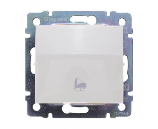 Выключатель кнопочный одноклавишный Legrand Valena Звонок слоновая кость 774116