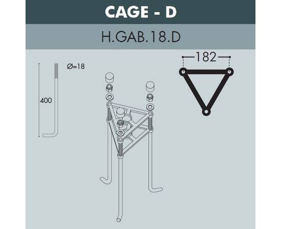 Садовый светильник Fumagalli G41.372.A20.AYE27DN, изображение 3