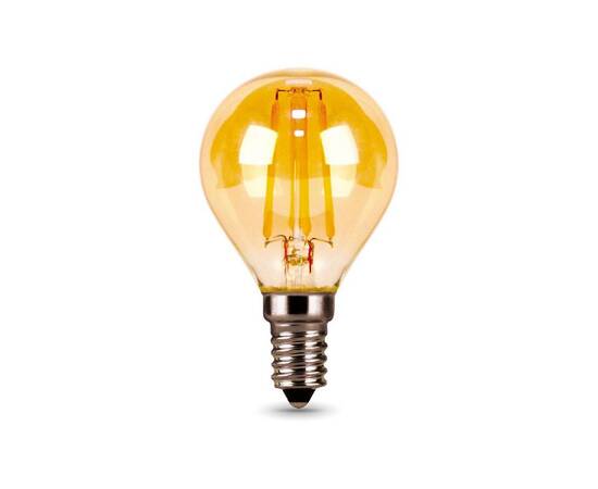 Лампа светодиодная филаментная Gauss E14 5W 2700К золотая 105801005, изображение 3