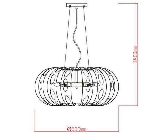 Подвесной светильник Rivoli Meike 4080-205 Б0047924, изображение 2