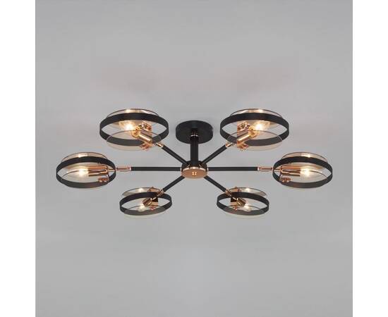 Потолочный светильник Eurosvet Gallo 70121/6 черный Smart a052341