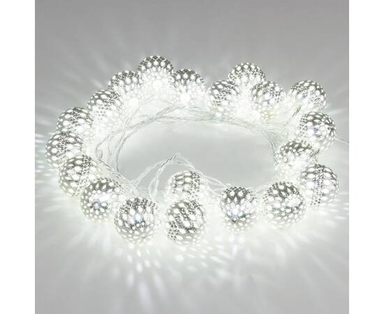 Светодиодная нить Eurosvet 400-003 хром/белый с эффектом мерцания 2,8м IP20, изображение 2