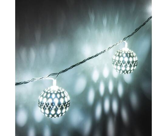 Светодиодная нить Eurosvet 400-003 хром/белый с эффектом мерцания 2,8м IP20, изображение 3