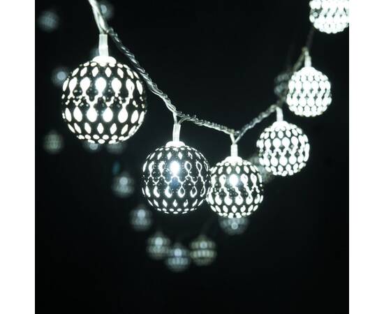 Светодиодная нить Eurosvet 400-003 хром/белый с эффектом мерцания 2,8м IP20, изображение 5