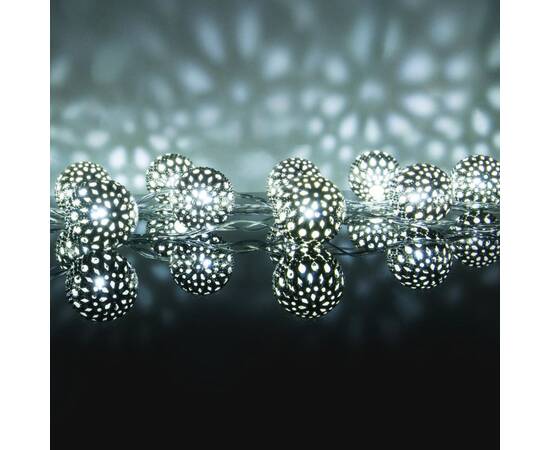 Светодиодная нить Eurosvet 400-003 хром/белый с эффектом мерцания 2,8м IP20, изображение 6