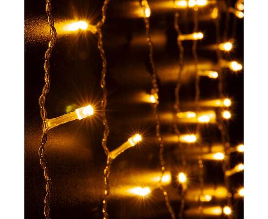 Гирлянда занавес Eurosvet 200-001 теплый белый 1,5*1м IP20, изображение 3