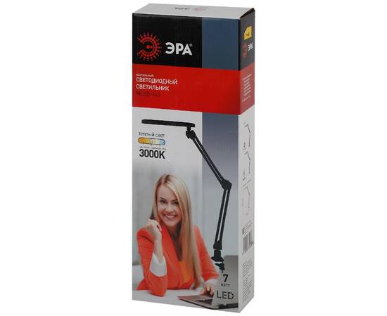 Настольная лампа ЭРА NLED-441-7W-BK Б0008002, изображение 2
